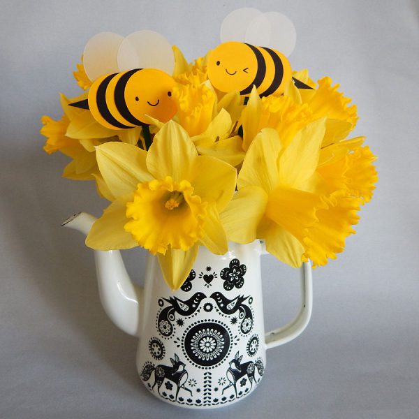 Paper craft Bumblebee decorations copyright marceline smith