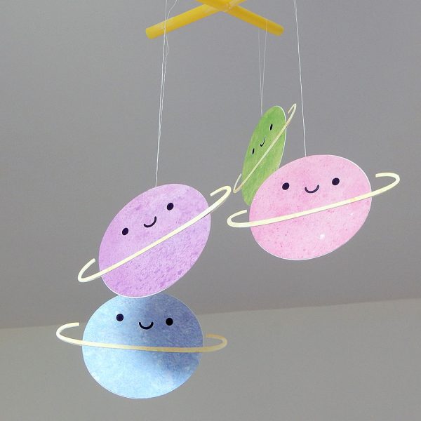 Paper craft Planets mobile