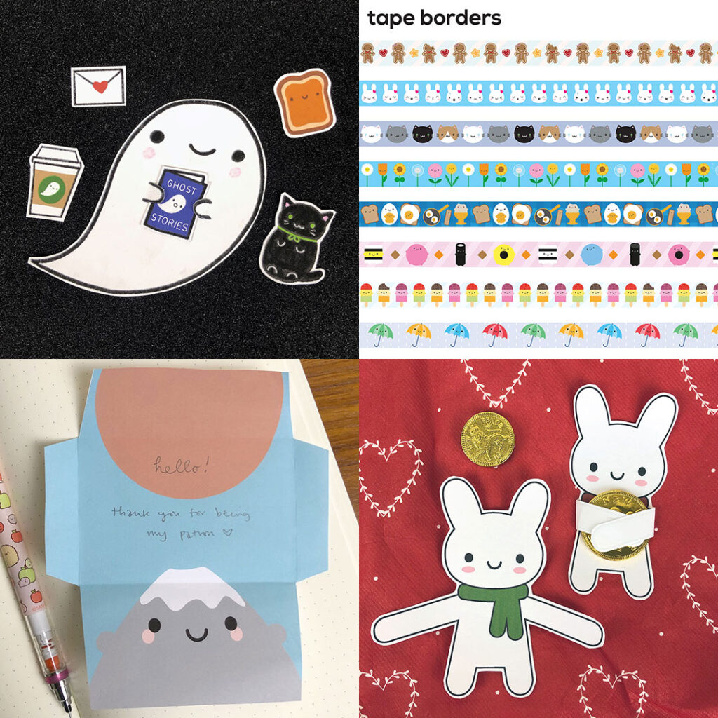 Patreon kawaii paper crafts